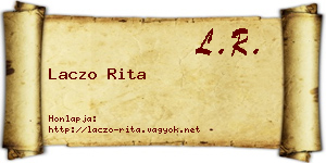 Laczo Rita névjegykártya
